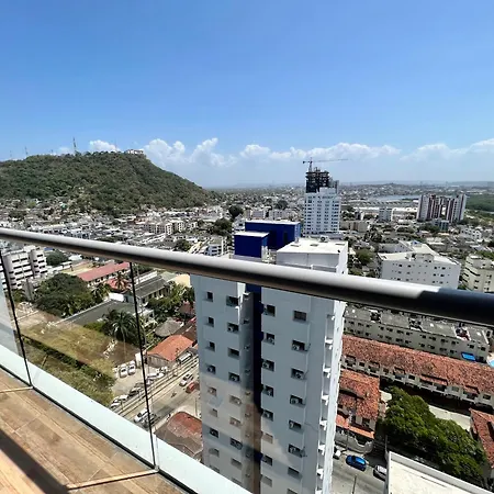 Confortable Con Gran Vista A La Ciudad Cartagena